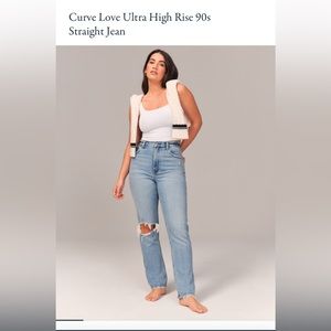 Abercrombie curve love 90s ultra high rise